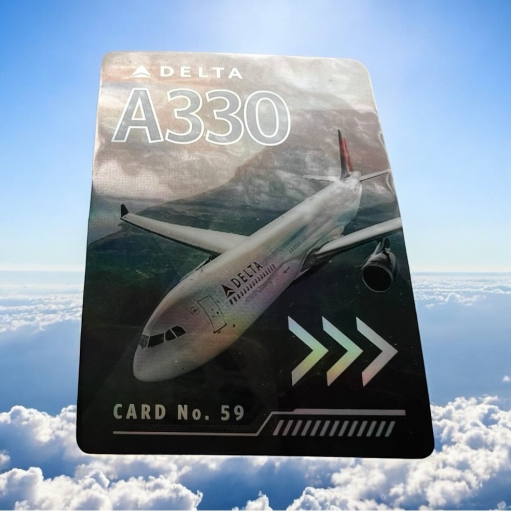 Delta Pilot Trading Card A330-300 Collectible Airbus Delta Airlines New